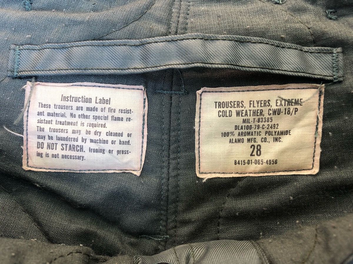 Alpha Industries Vintage 1960’s Scovill Gripper Zip Army Air Force Size US 28 / EU 44 - 6 Thumbnail