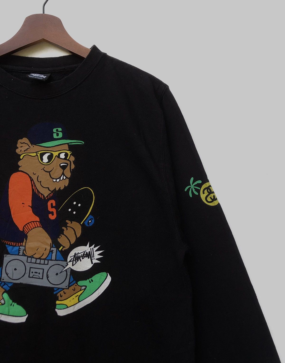 Stussy × Vintage Vintage Stussy Skateboard Crewneck Size US M / EU 48-50 / 2 - 3 Thumbnail