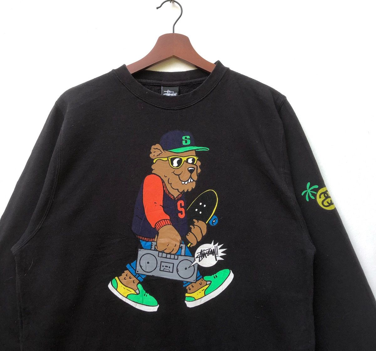 Stussy × Vintage Vintage Stussy Skateboard Crewneck Size US M / EU 48-50 / 2 - 2 Thumbnail