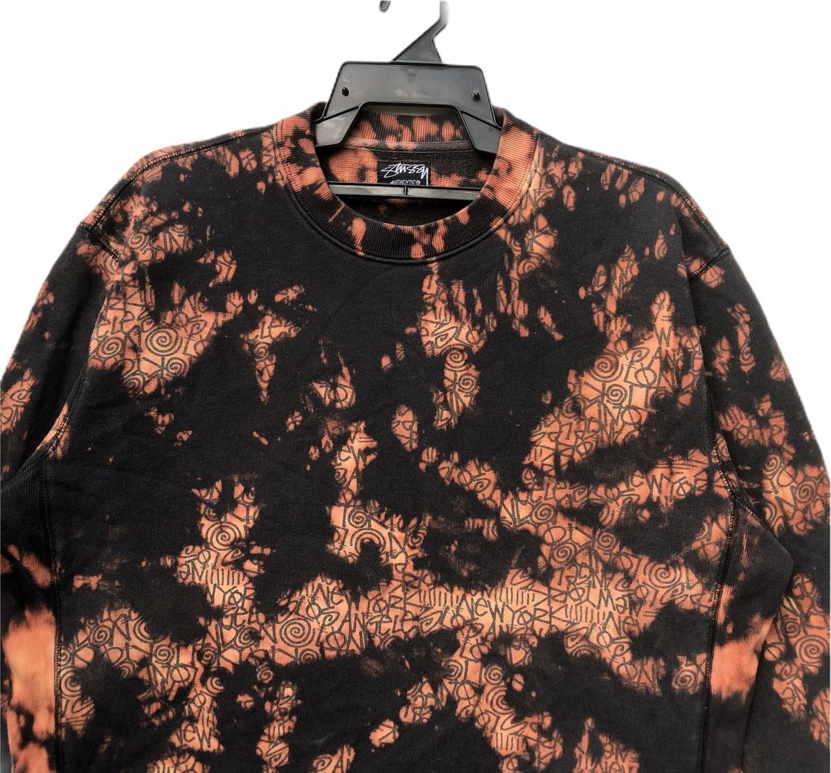 Stussy Vintage Stussy Custom Made Acid Wash Sweatshirt Size US L / EU 52-54 / 3 - 2 Thumbnail