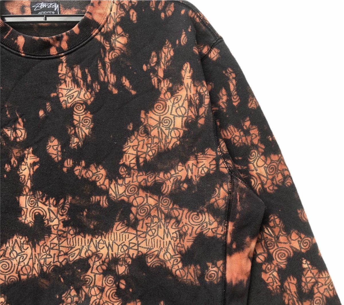 Stussy Vintage Stussy Custom Made Acid Wash Sweatshirt Size US L / EU 52-54 / 3 - 3 Thumbnail