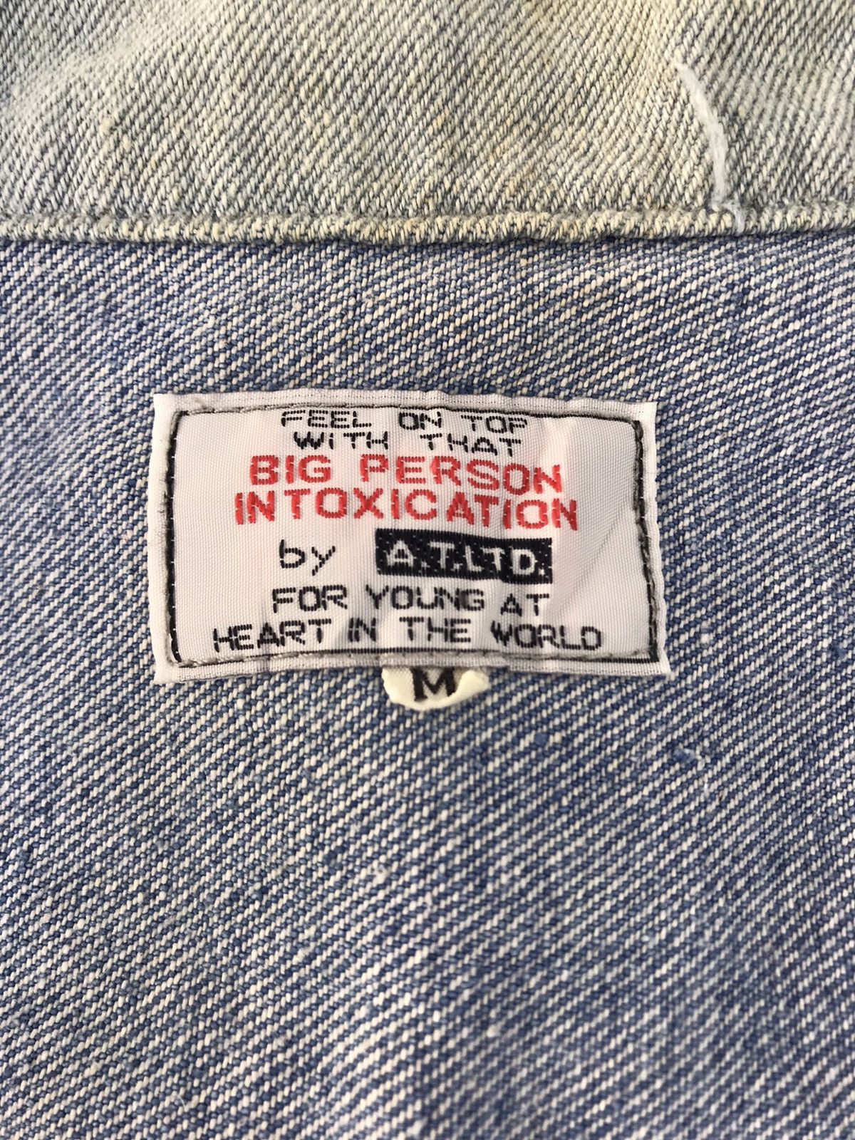 PERSON'S Big Person Cut & Sewn Denim Patchworks Jacket Zipper Style Size US M / EU 48-50 / 2 - 6 Thumbnail