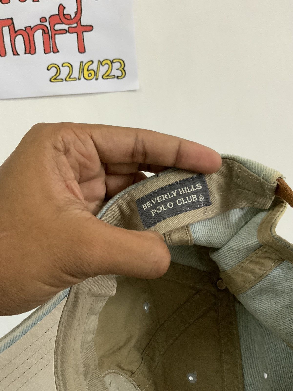 Beverly Hills Polo Club Vintage Beverly Hills Polo Club Denim Fade Hat Size ONE SIZE - 12 Thumbnail