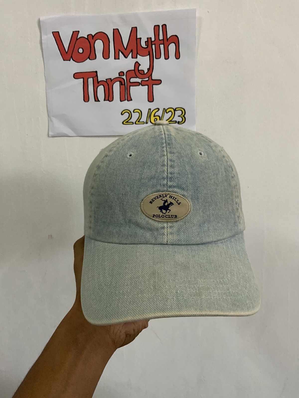 Beverly Hills Polo Club Vintage Beverly Hills Polo Club Denim Fade Hat Size ONE SIZE - 5 Thumbnail