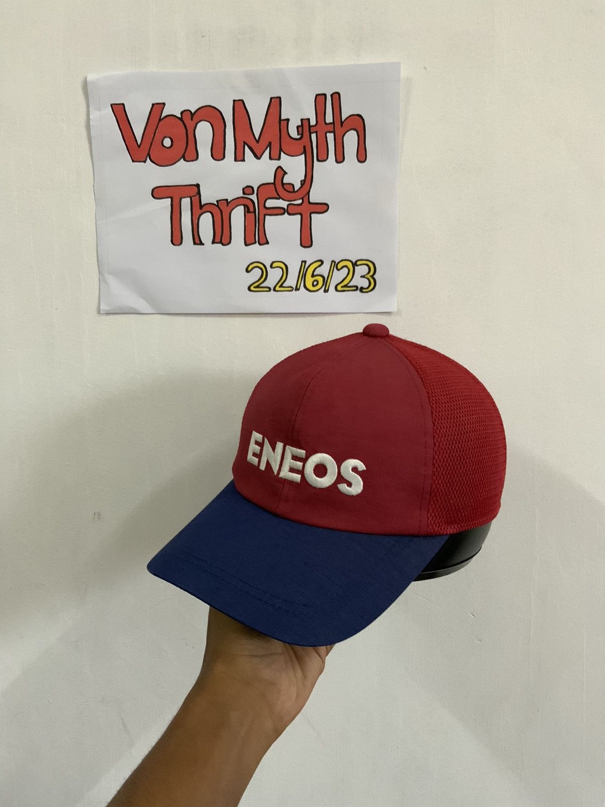 Japanese Brand Eneos Initial D Japan Gas Station Trucker Hat Size ONE SIZE - 1 Thumbnail