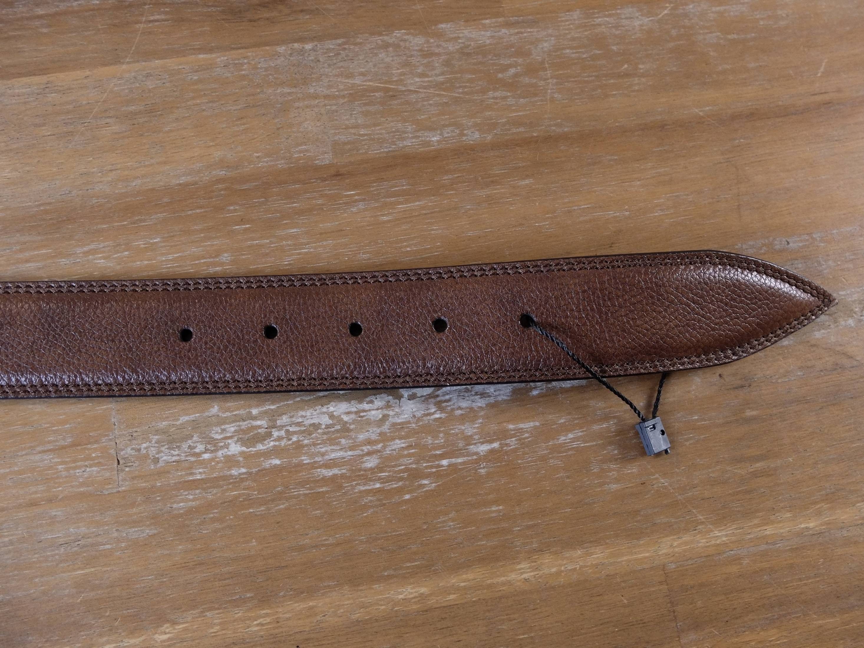 Barrett BARRETT brown leather belt authentic - Size 110 / 44 - NWT Size 44 - 5 Thumbnail