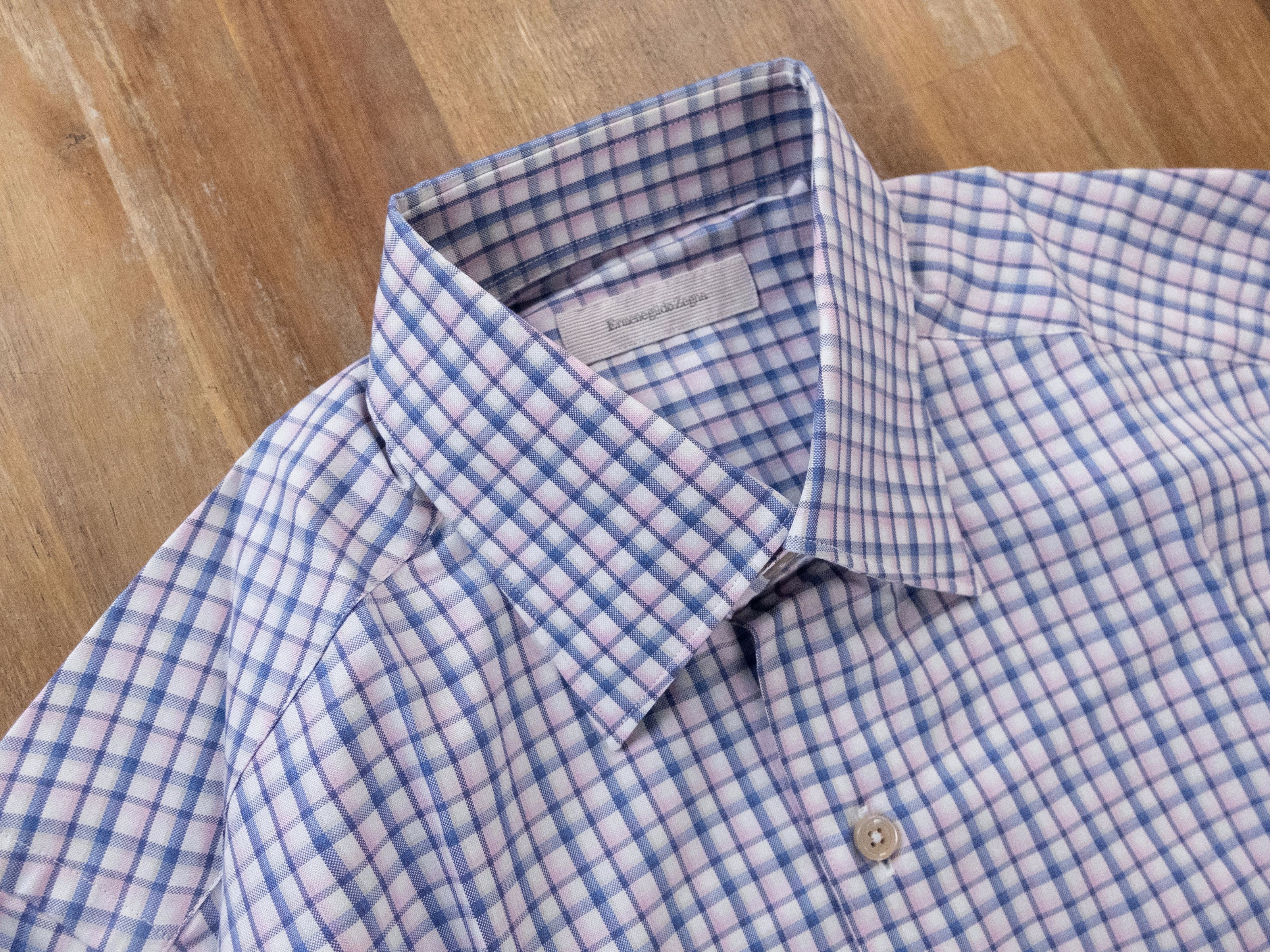 Ermenegildo Zegna ERMENEGILDO ZEGNA plaid cotton formal dress shirt Small Size US S / EU 44-46 / 1 - 2 Thumbnail