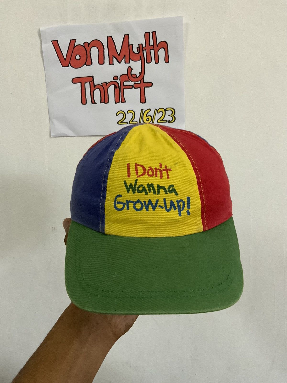 Unsound Rags I don’t Wanna Grow Up Pinwheel Colour Hat Size ONE SIZE - 5 Thumbnail
