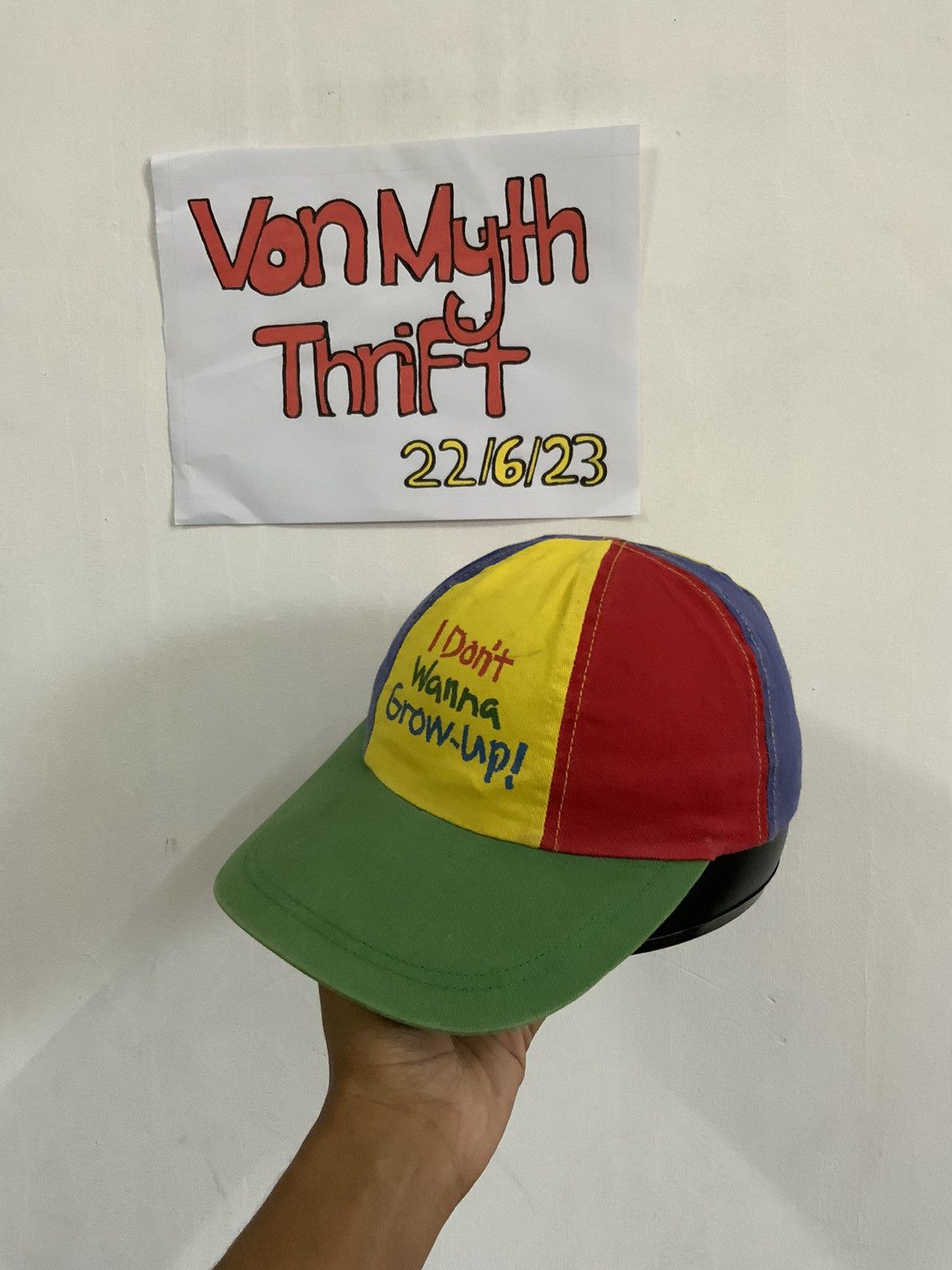 Unsound Rags I don’t Wanna Grow Up Pinwheel Colour Hat Size ONE SIZE - 1 Thumbnail