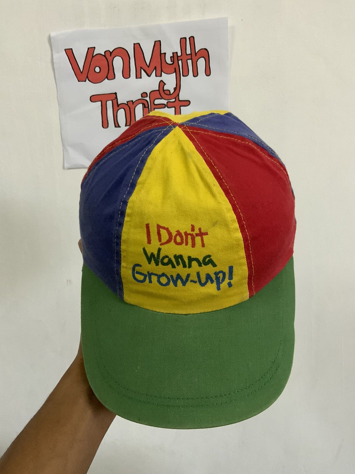 Unsound Rags I don’t Wanna Grow Up Pinwheel Colour Hat Size ONE SIZE - 6 Thumbnail