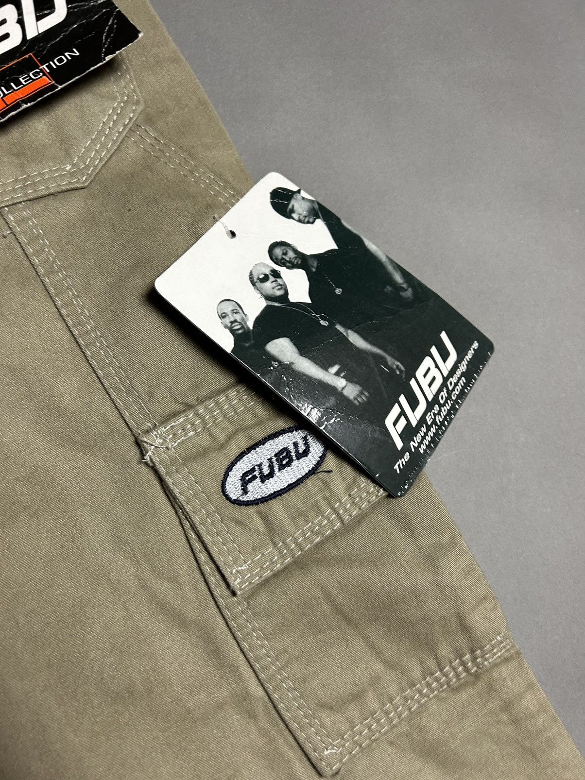 Fubu × Vintage 90s FuBu vintage beige cargo pants Size US 29 - 4 Thumbnail