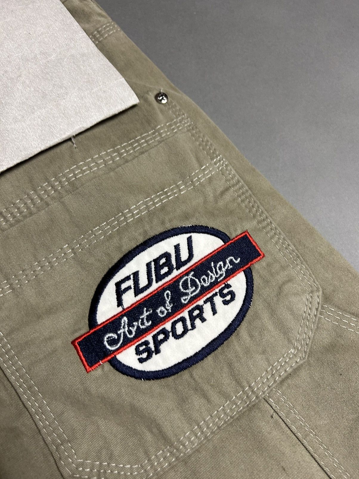 Fubu × Vintage 90s FuBu vintage beige cargo pants Size US 29 - 7 Thumbnail