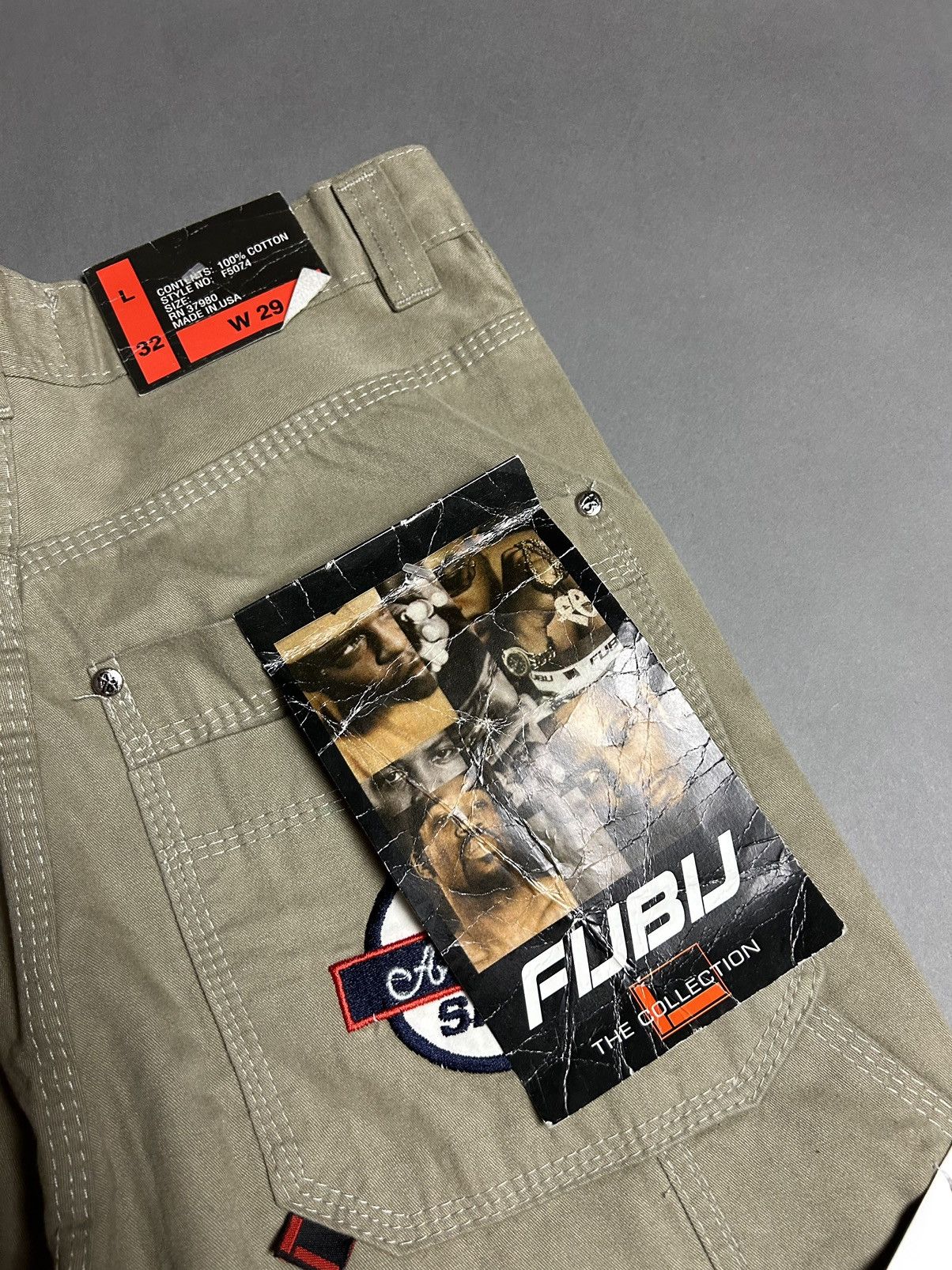 Fubu × Vintage 90s FuBu vintage beige cargo pants Size US 29 - 5 Thumbnail