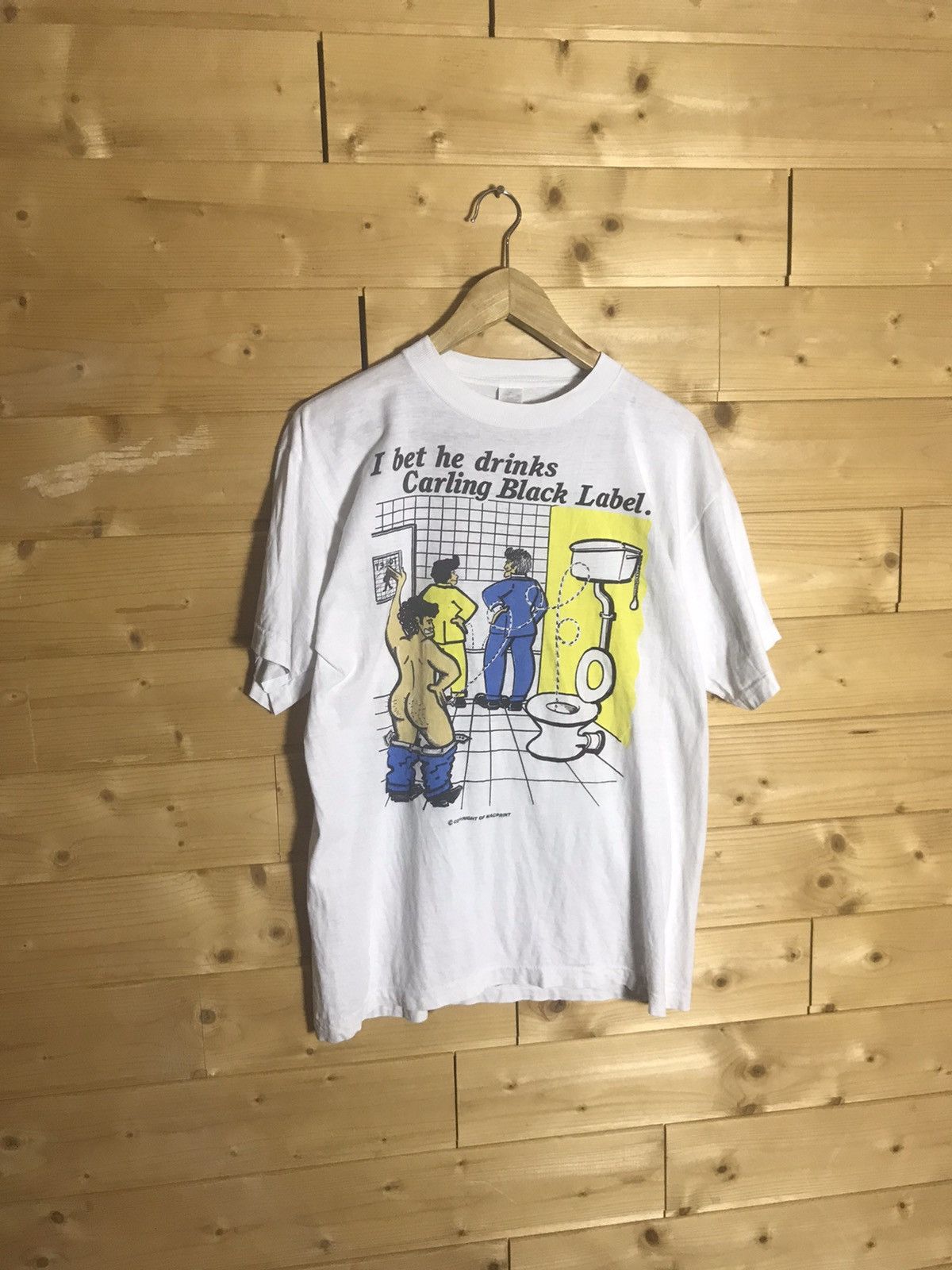 Vintage Vintage Carling funny t-shirt Size US M / EU 48-50 / 2 - 1 Thumbnail
