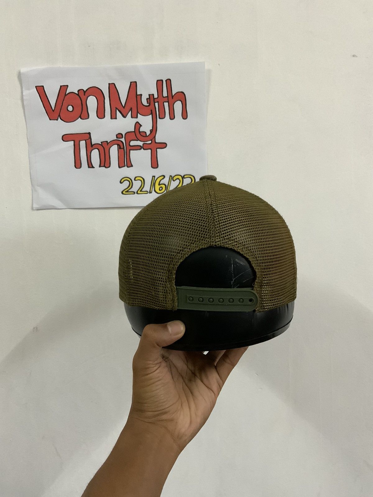 Japanese Brand Peace No War Distressed Trucker Hat Cap Size ONE SIZE - 4 Thumbnail