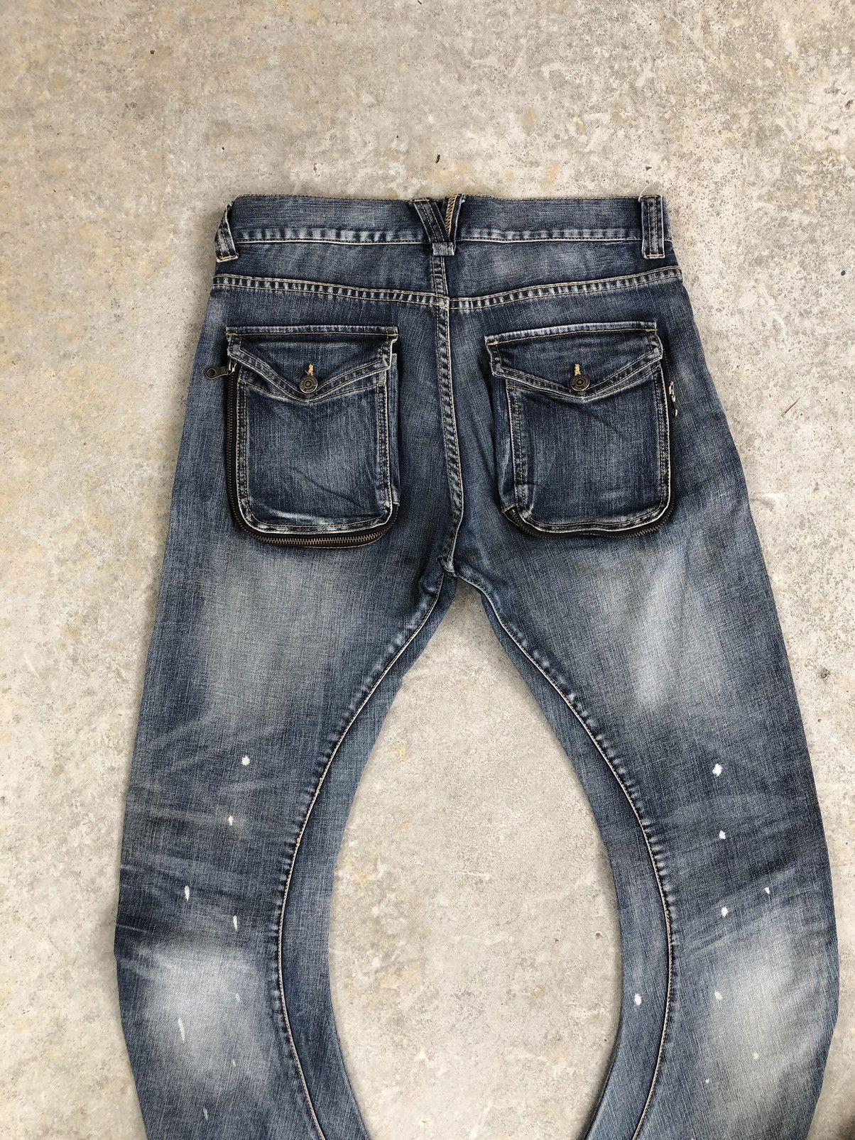 PPFM PPFM J Cut Distressed Jeans Size US 32 / EU 48 - 8 Thumbnail