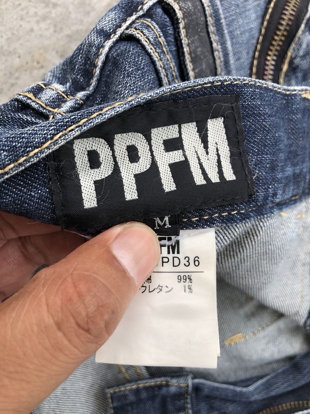 PPFM PPFM J Cut Distressed Jeans Size US 32 / EU 48 - 13 Thumbnail