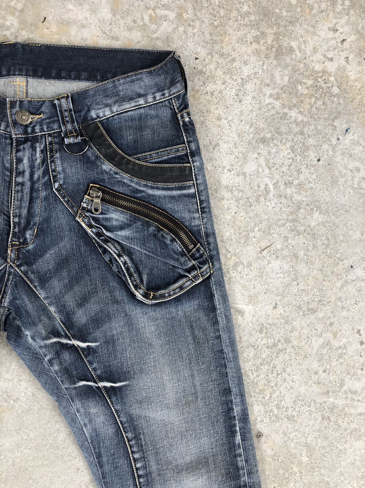 PPFM PPFM J Cut Distressed Jeans Size US 32 / EU 48 - 5 Thumbnail