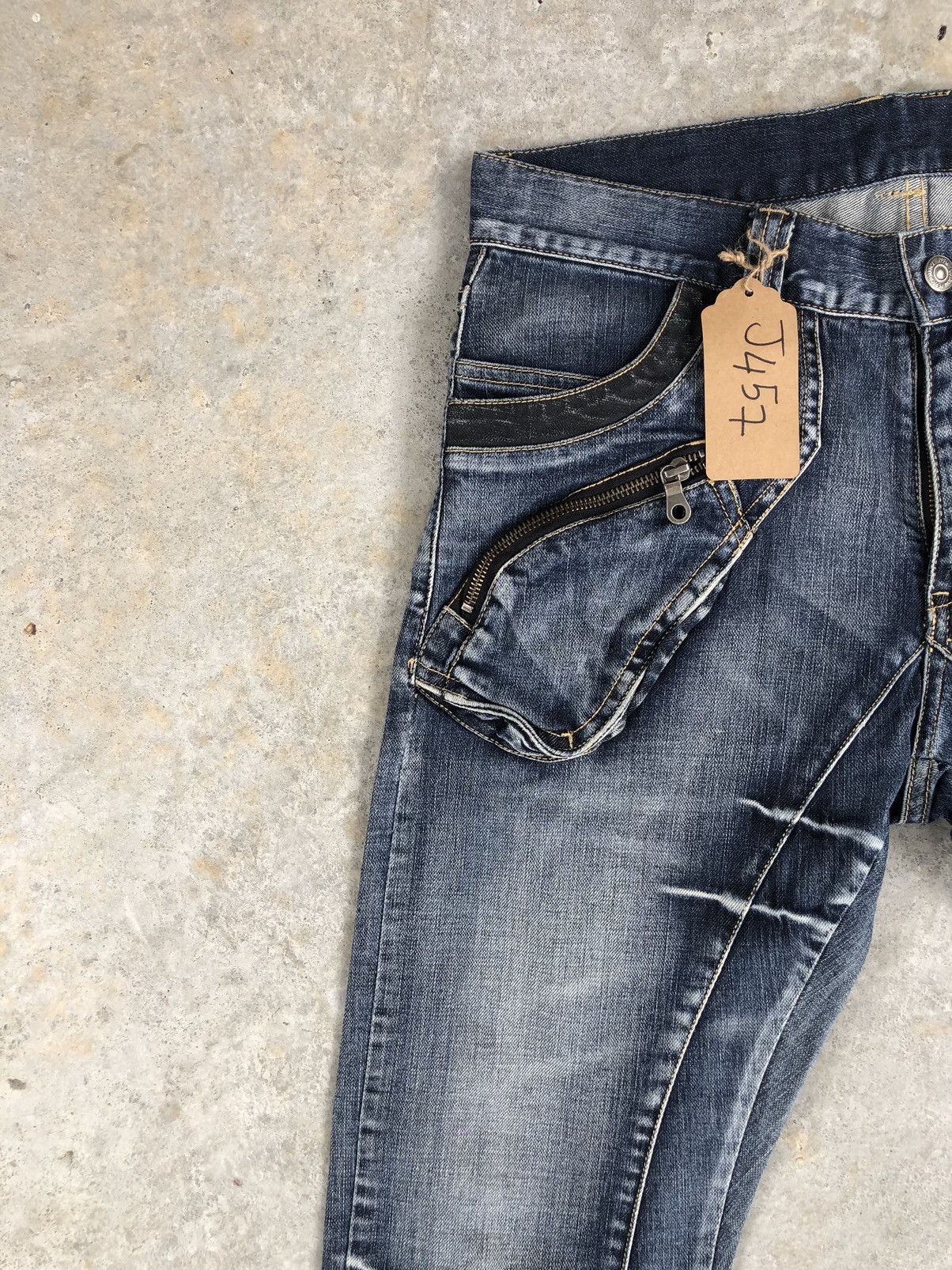 PPFM PPFM J Cut Distressed Jeans Size US 32 / EU 48 - 4 Thumbnail