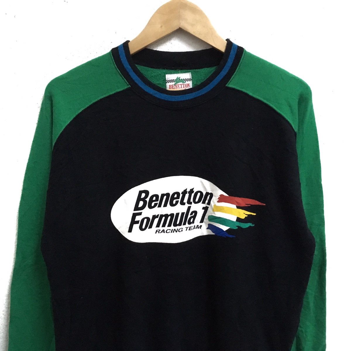 Benetton × Vintage Vintage BENETTON Formula 1 Racing Team Sweatshirt Pullover Size US S / EU 44-46 / 1 - 4 Thumbnail