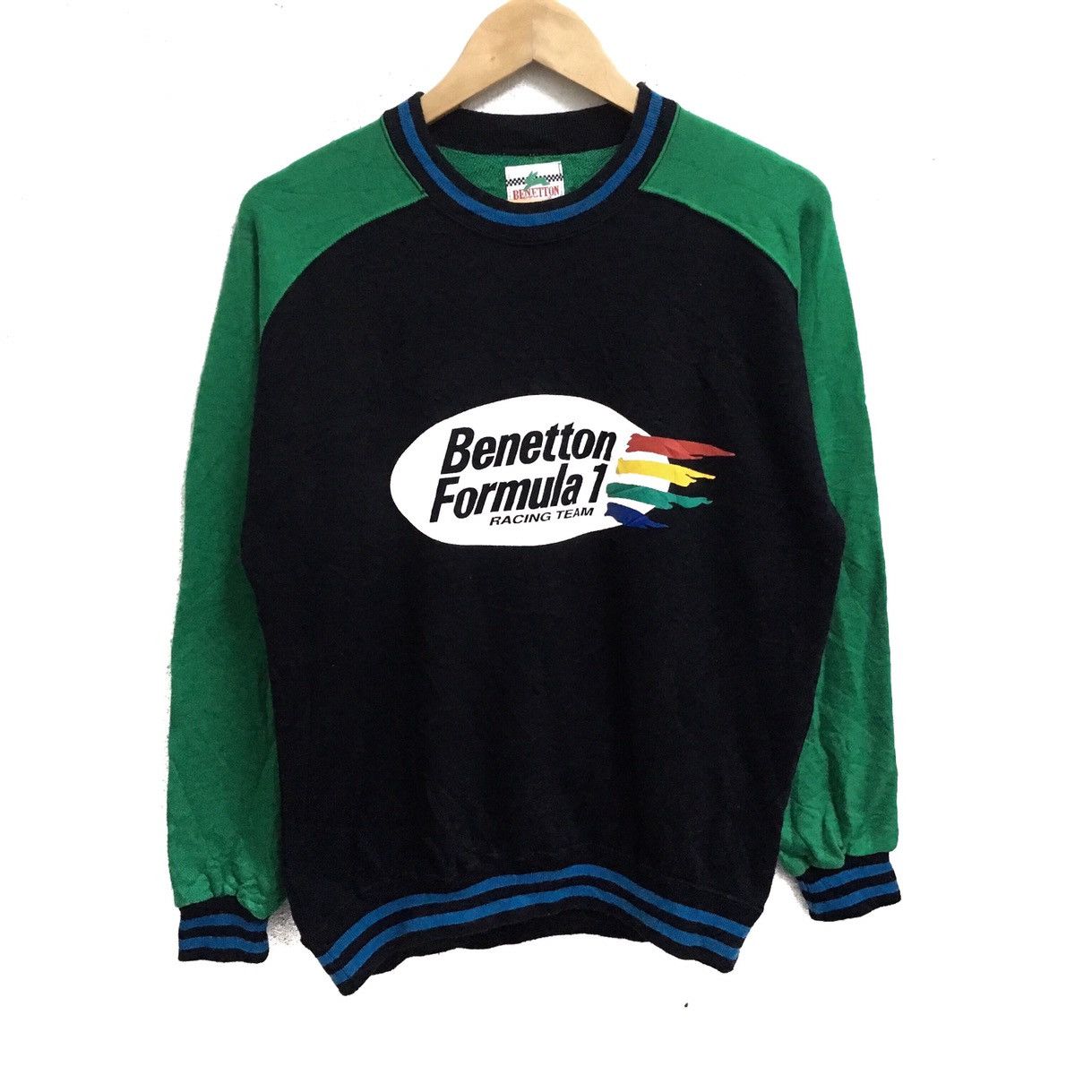 Benetton × Vintage Vintage BENETTON Formula 1 Racing Team Sweatshirt Pullover Size US S / EU 44-46 / 1 - 2 Thumbnail