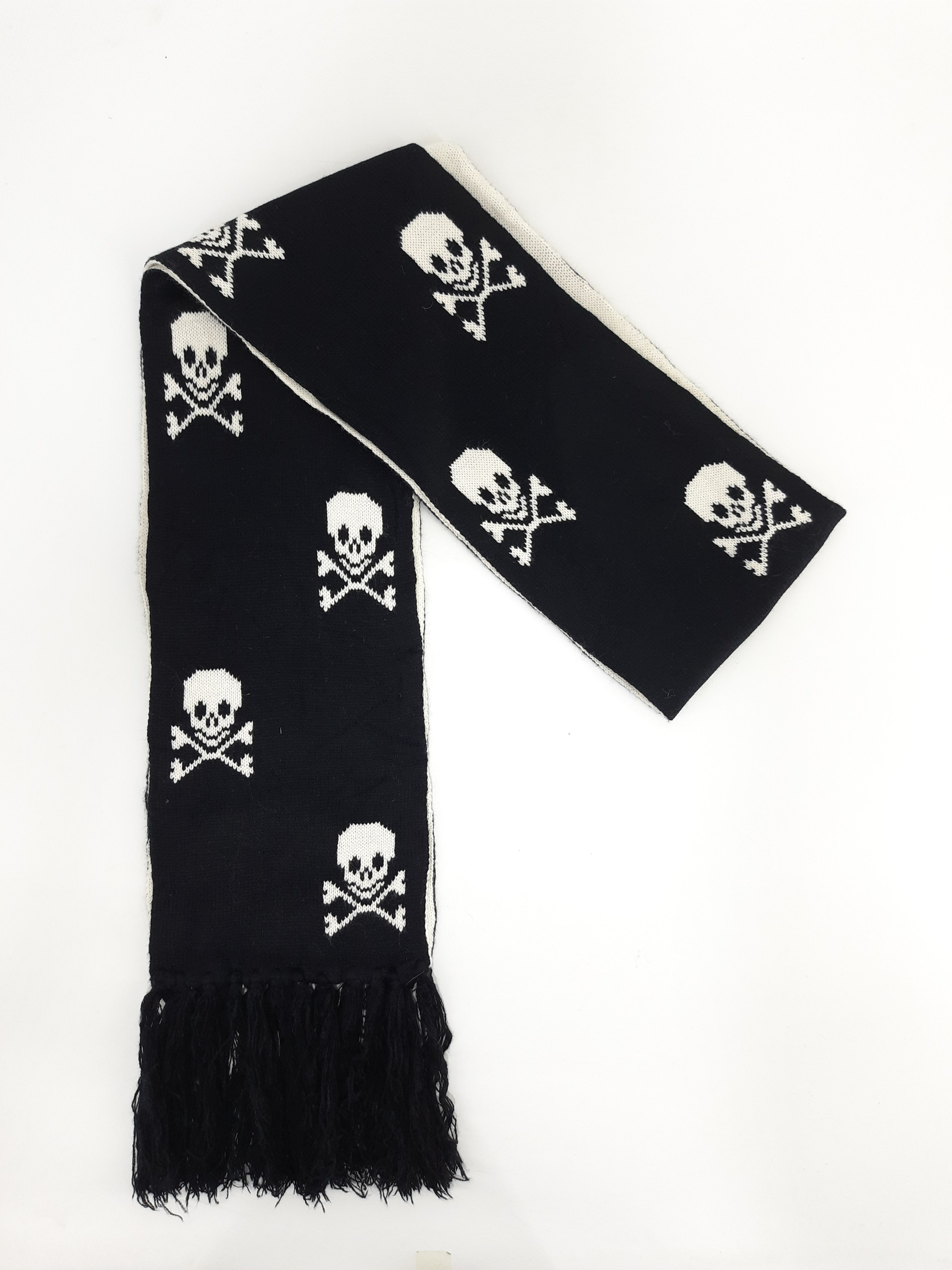 Japanese Brand × Seditionaries Skull Full Print Scarf / Muffler / Neckwear - MFB206 Size ONE SIZE - 3 Thumbnail