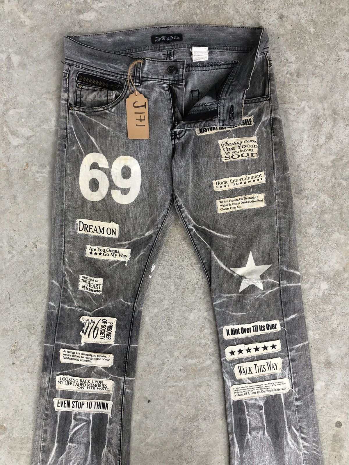 In The Attic In The Attic Flared Jeans Patchwork Jeans Size US 32 / EU 48 - 3 Thumbnail