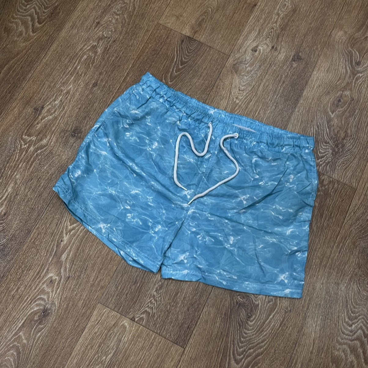 Vintage Vintage 90s Baggy Swim Shorts Y2K Streetwear Blue Graphic 32 Size US 32 / EU 48 - 1 Thumbnail