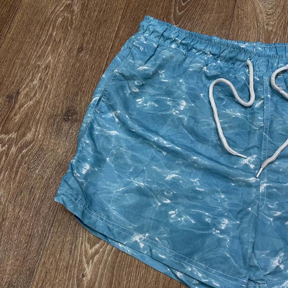 Vintage Vintage 90s Baggy Swim Shorts Y2K Streetwear Blue Graphic 32 Size US 32 / EU 48 - 4 Thumbnail