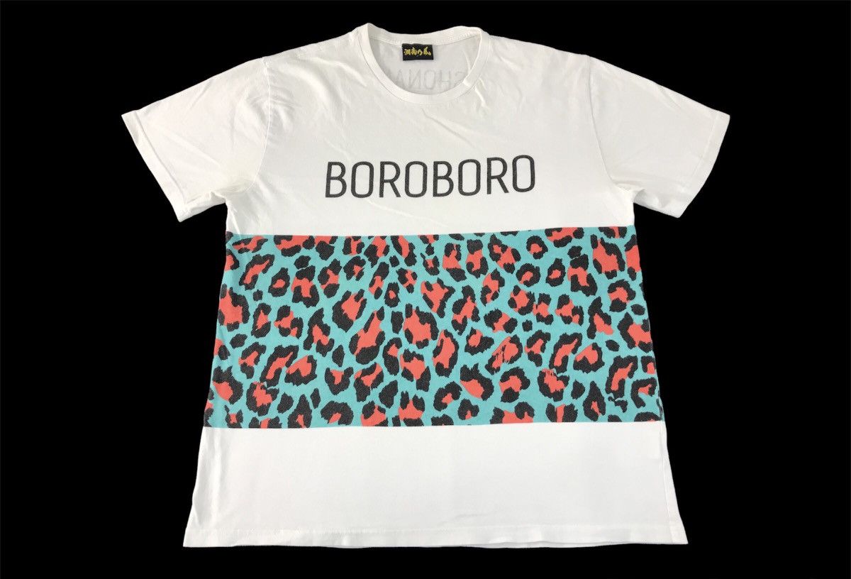 Japanese Brand × Vintage Shonan No Kaze Tour 15 Boroboro Leopard Design Block Tee Size US M / EU 48-50 / 2 - 1 Thumbnail