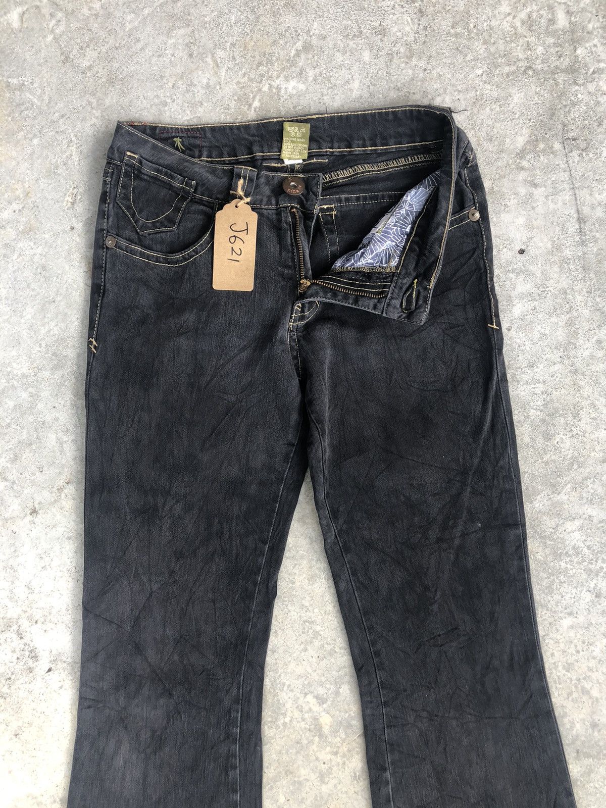 If Six Was Nine Japanese Pine Flared Jeans Distressed Jeans Size US 30 / EU 46 - 3 Thumbnail