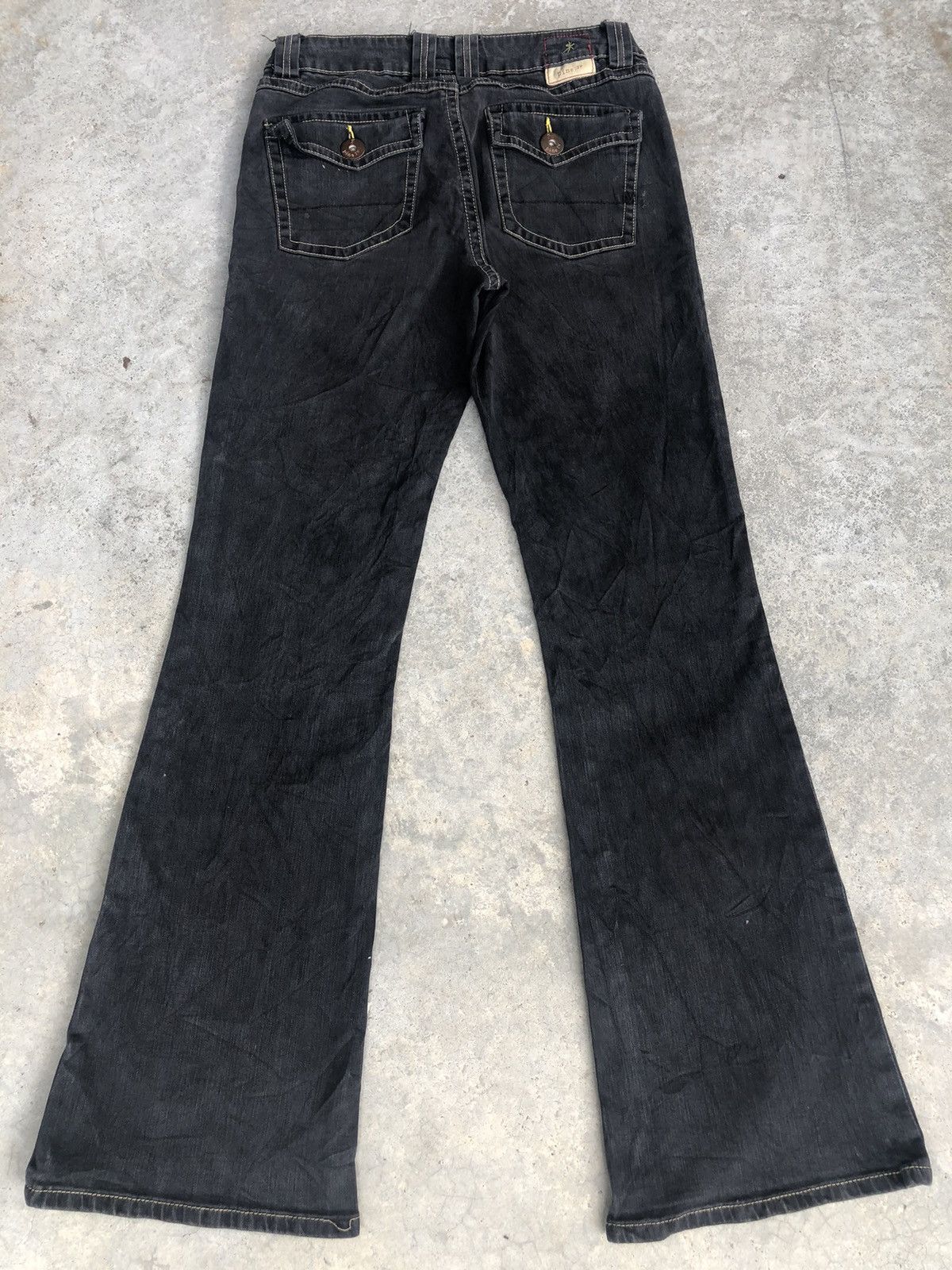 If Six Was Nine Japanese Pine Flared Jeans Distressed Jeans Size US 30 / EU 46 - 2 Thumbnail
