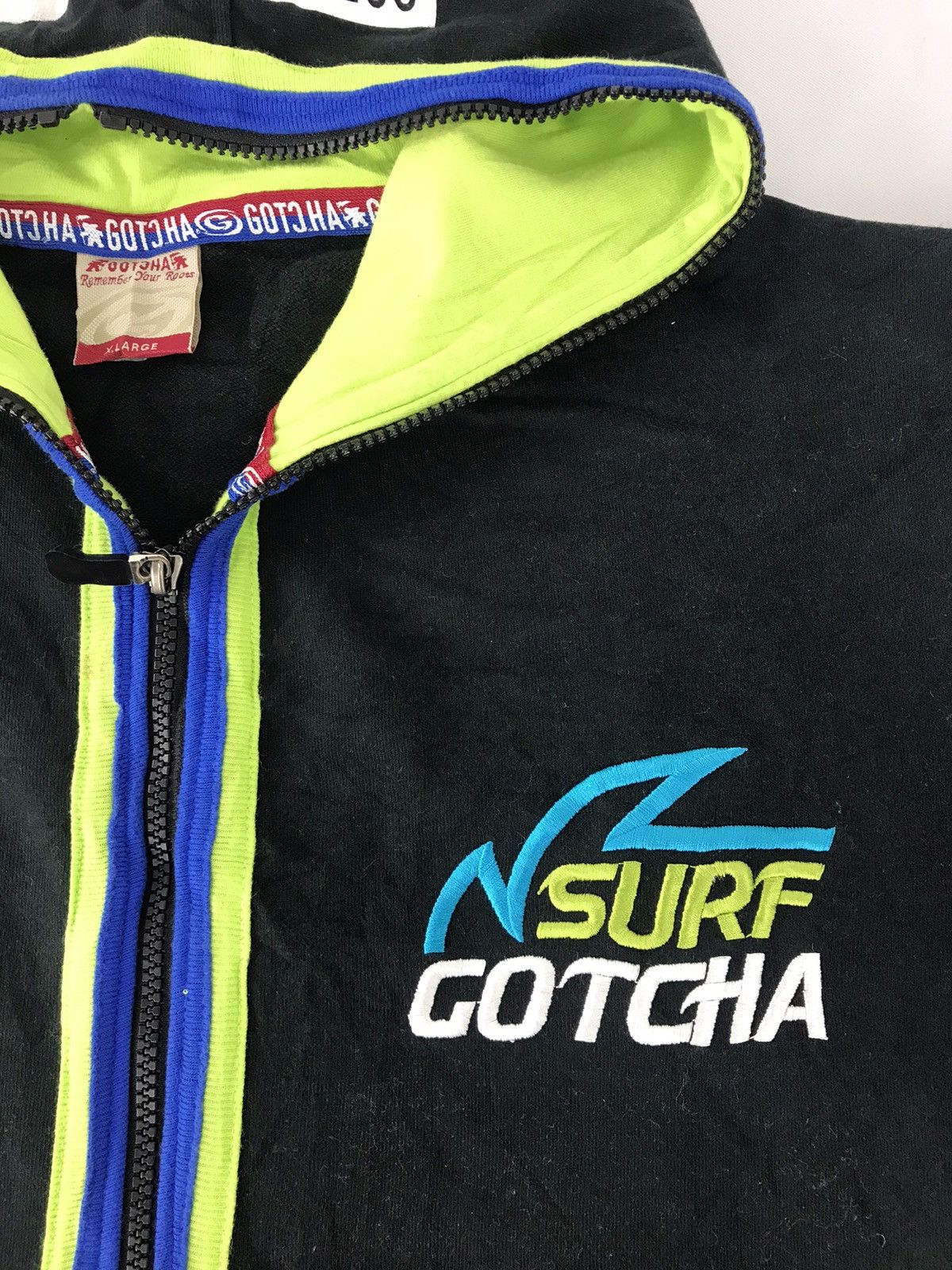 Gotcha × Japanese Brand Gotcha Surf Ride Waves California Hoodies Big Logo Sidetape Size US M / EU 48-50 / 2 - 3 Thumbnail
