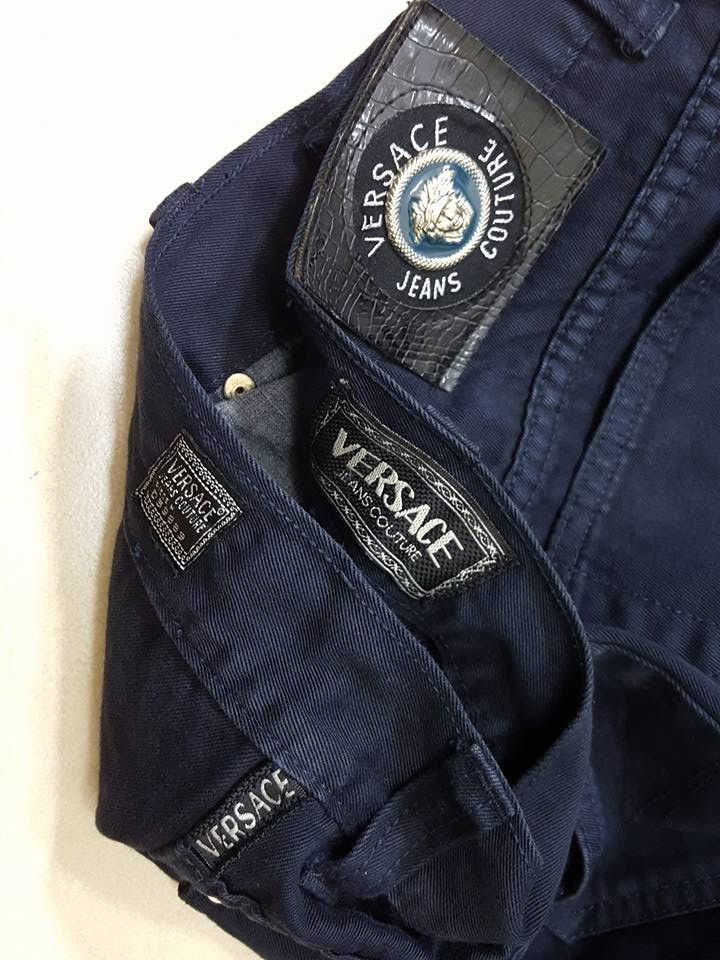 Versace Jeans Couture VERSACE Navy Classic Fit Style Trouser Pant Size US 30 / EU 46 - 3 Thumbnail