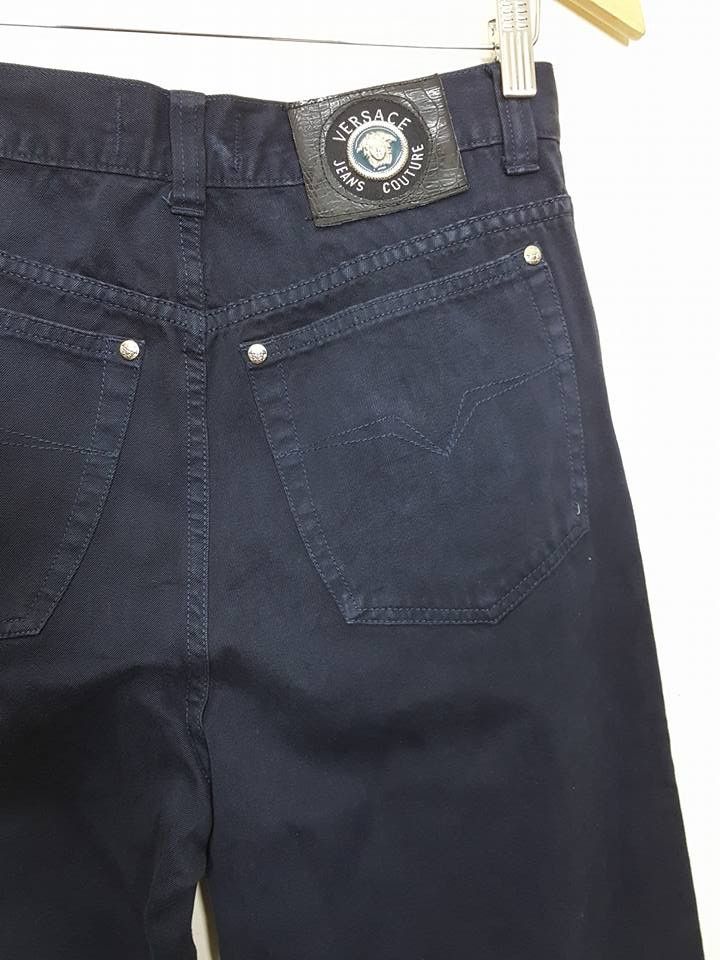 Versace Jeans Couture VERSACE Navy Classic Fit Style Trouser Pant Size US 30 / EU 46 - 7 Thumbnail