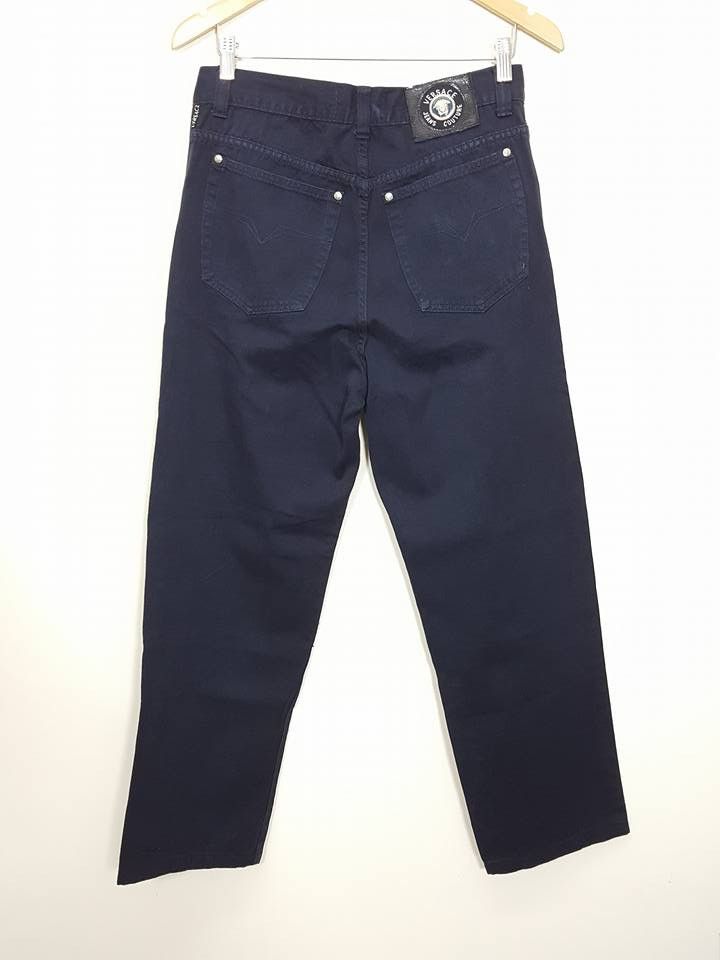 Versace Jeans Couture VERSACE Navy Classic Fit Style Trouser Pant Size US 30 / EU 46 - 5 Thumbnail