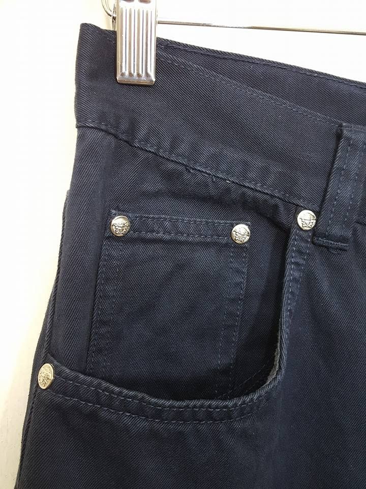 Versace Jeans Couture VERSACE Navy Classic Fit Style Trouser Pant Size US 30 / EU 46 - 9 Thumbnail