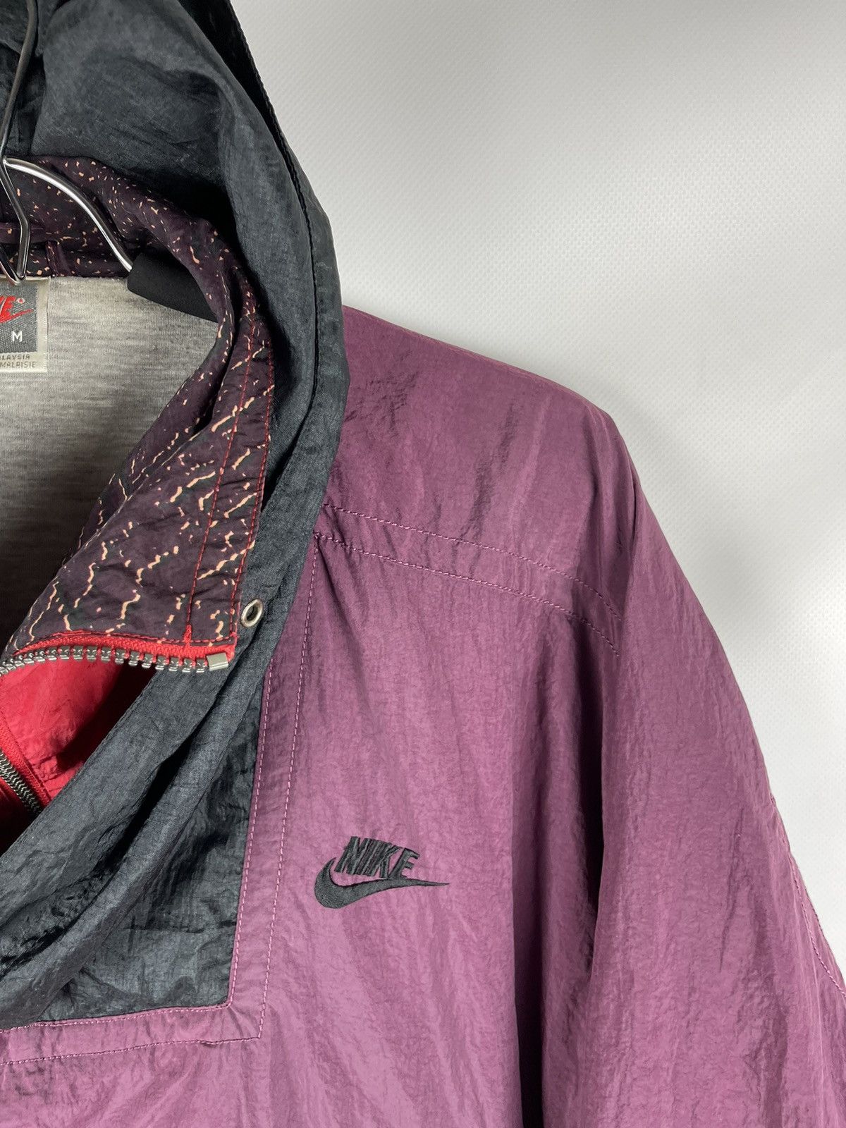 Nike Nike vintage 80s 90s big logo swoosh anorak jacket nylon Size US M / EU 48-50 / 2 - 7 Thumbnail