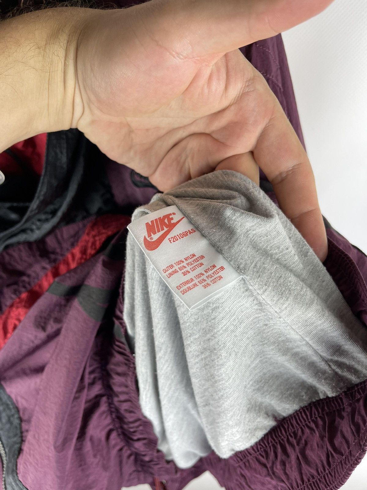 Nike Nike vintage 80s 90s big logo swoosh anorak jacket nylon Size US M / EU 48-50 / 2 - 11 Thumbnail