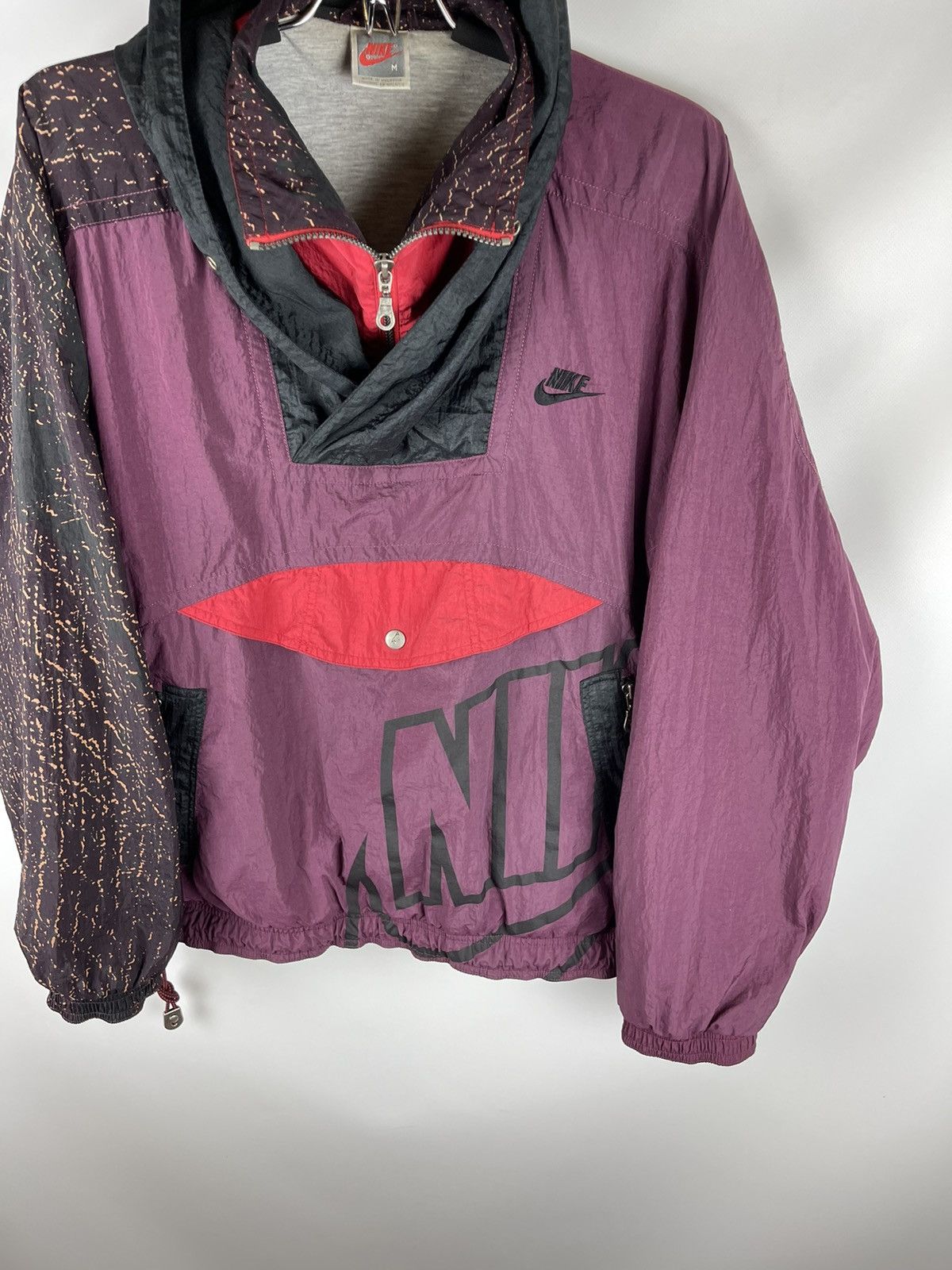 Nike Nike vintage 80s 90s big logo swoosh anorak jacket nylon Size US M / EU 48-50 / 2 - 5 Thumbnail