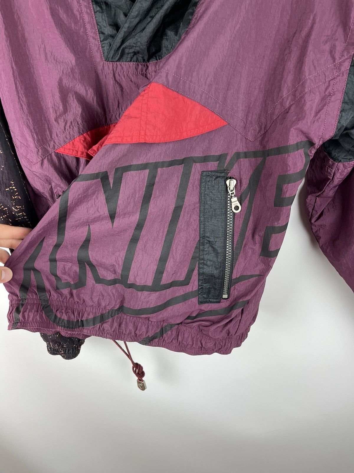 Nike Nike vintage 80s 90s big logo swoosh anorak jacket nylon Size US M / EU 48-50 / 2 - 10 Thumbnail