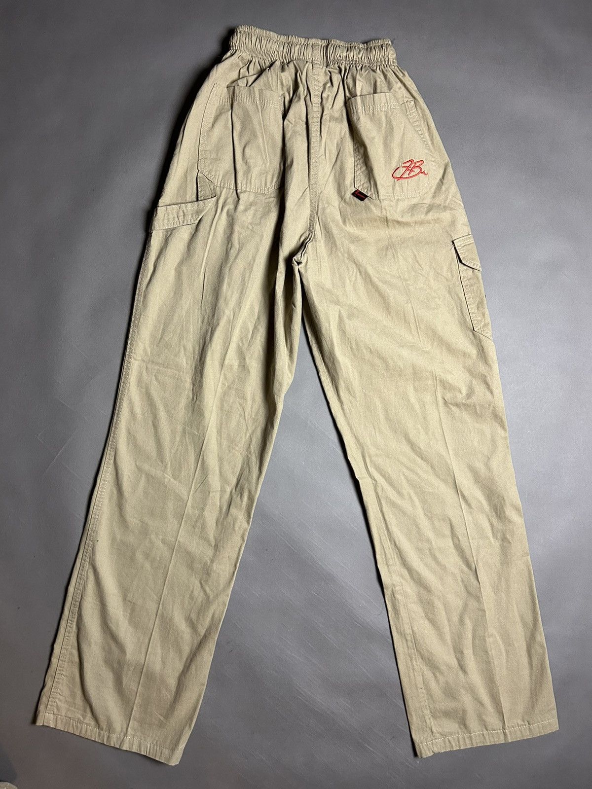 Fubu × Vintage 90s FuBu vintage beige parachute cargo pants Size US 34 / EU 50 - 5 Thumbnail