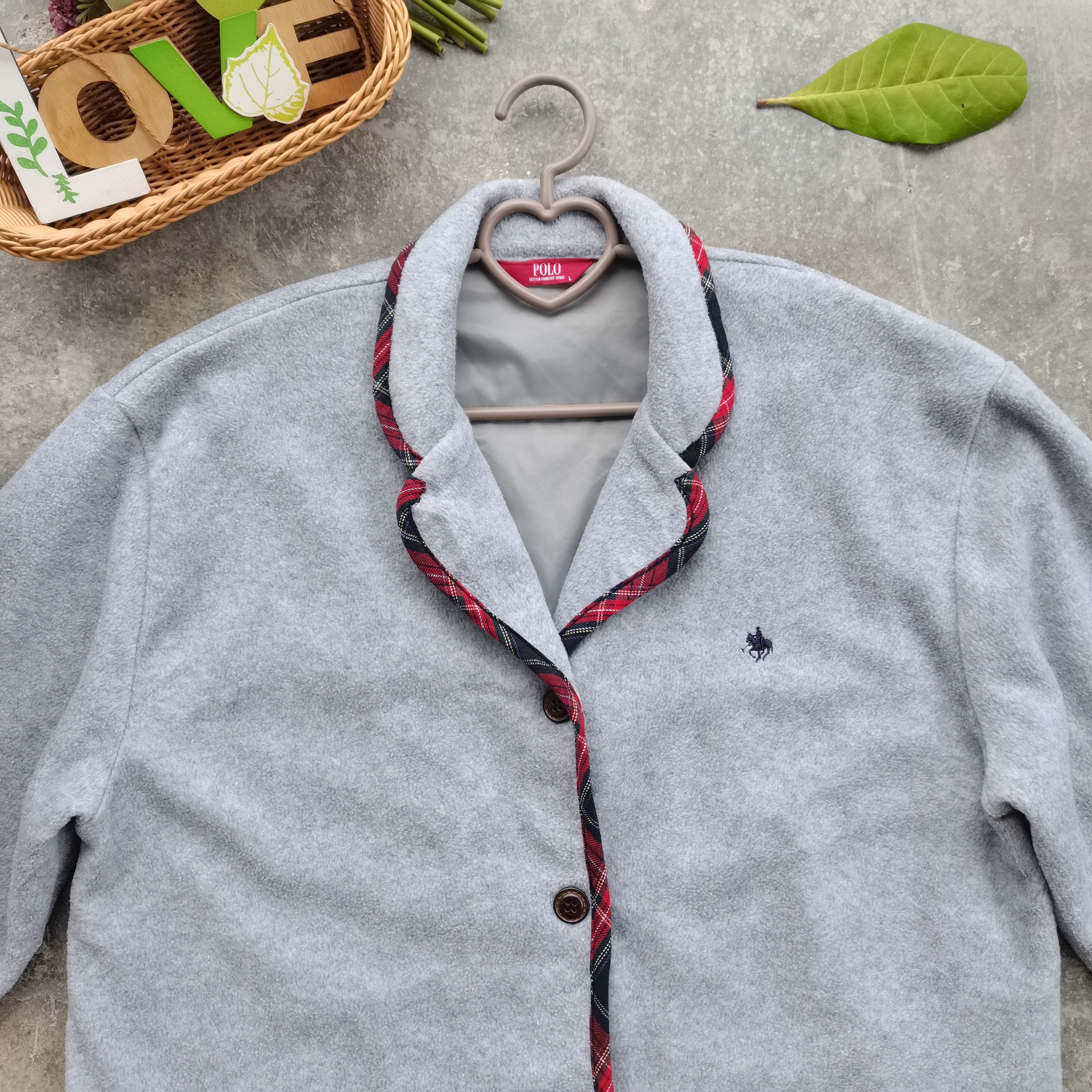 Japanese Brand POLO Deep Pile Fleece Button Up Cardigan Size US L / EU 52-54 / 3 - 2 Thumbnail