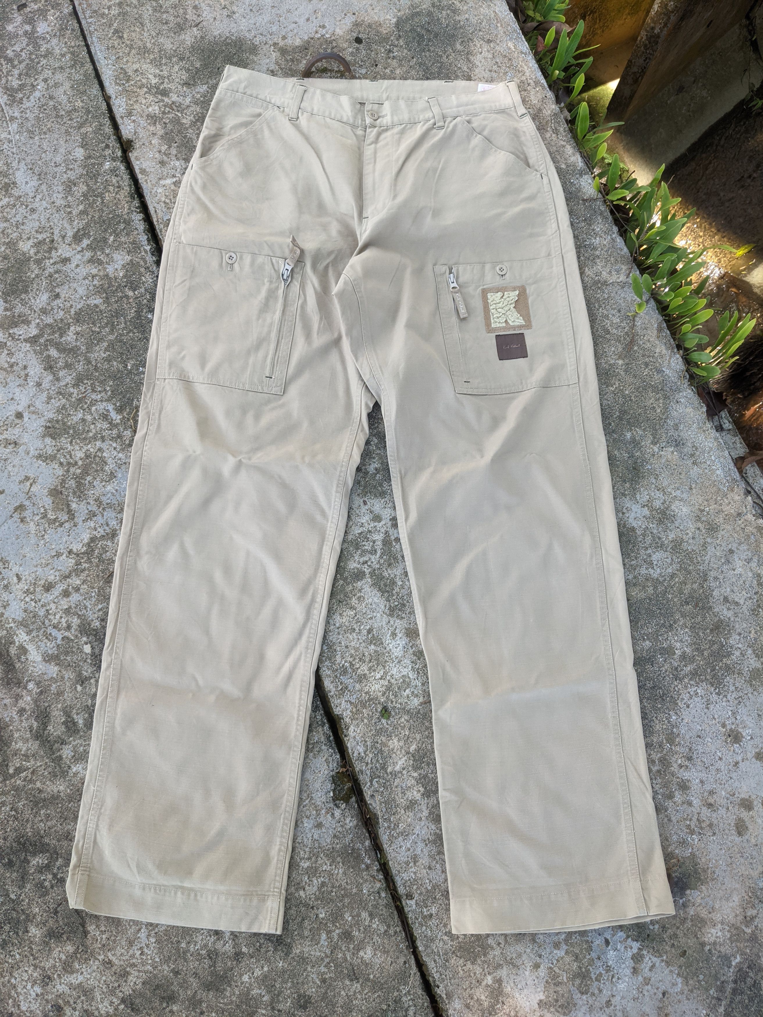 image of Karl Helmut x Pink House Steals Vintage Karl Halmut Cargo Pants in Khaki, Men's (Size 34)