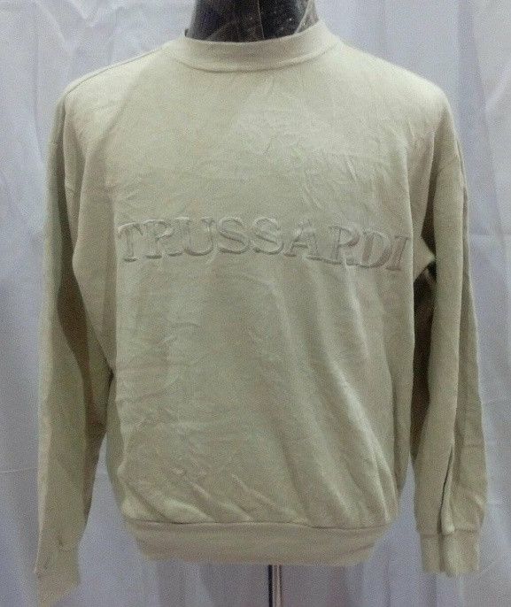 Trussardi Vintage Trussardi big logo sweatshirt made in italy Size US XL / EU 56 / 4 - 1 Thumbnail