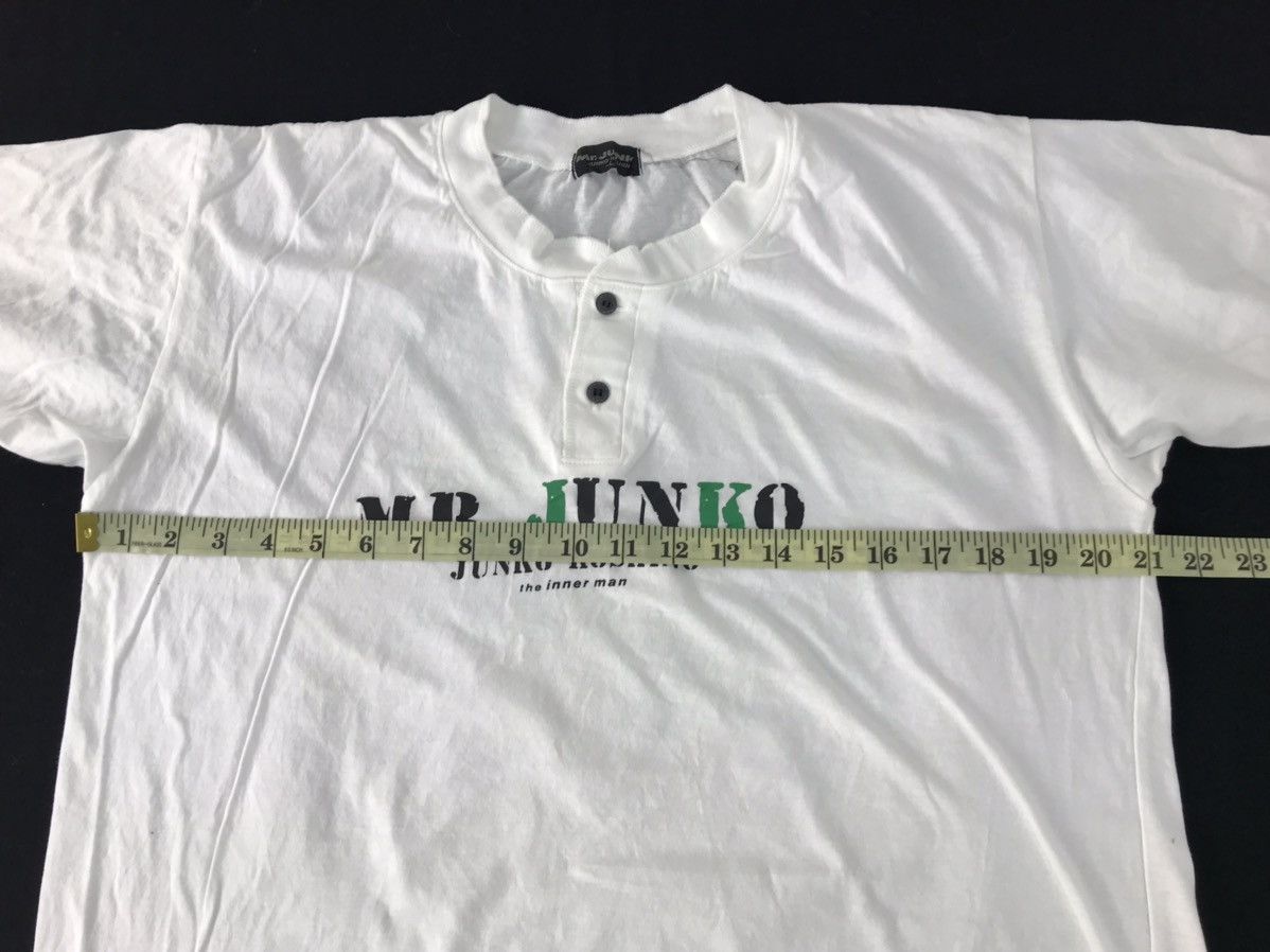 Japanese Brand Mr Junko Koshino The Inner Man Henley Neck Design Spell Out Size US L / EU 52-54 / 3 - 8 Thumbnail