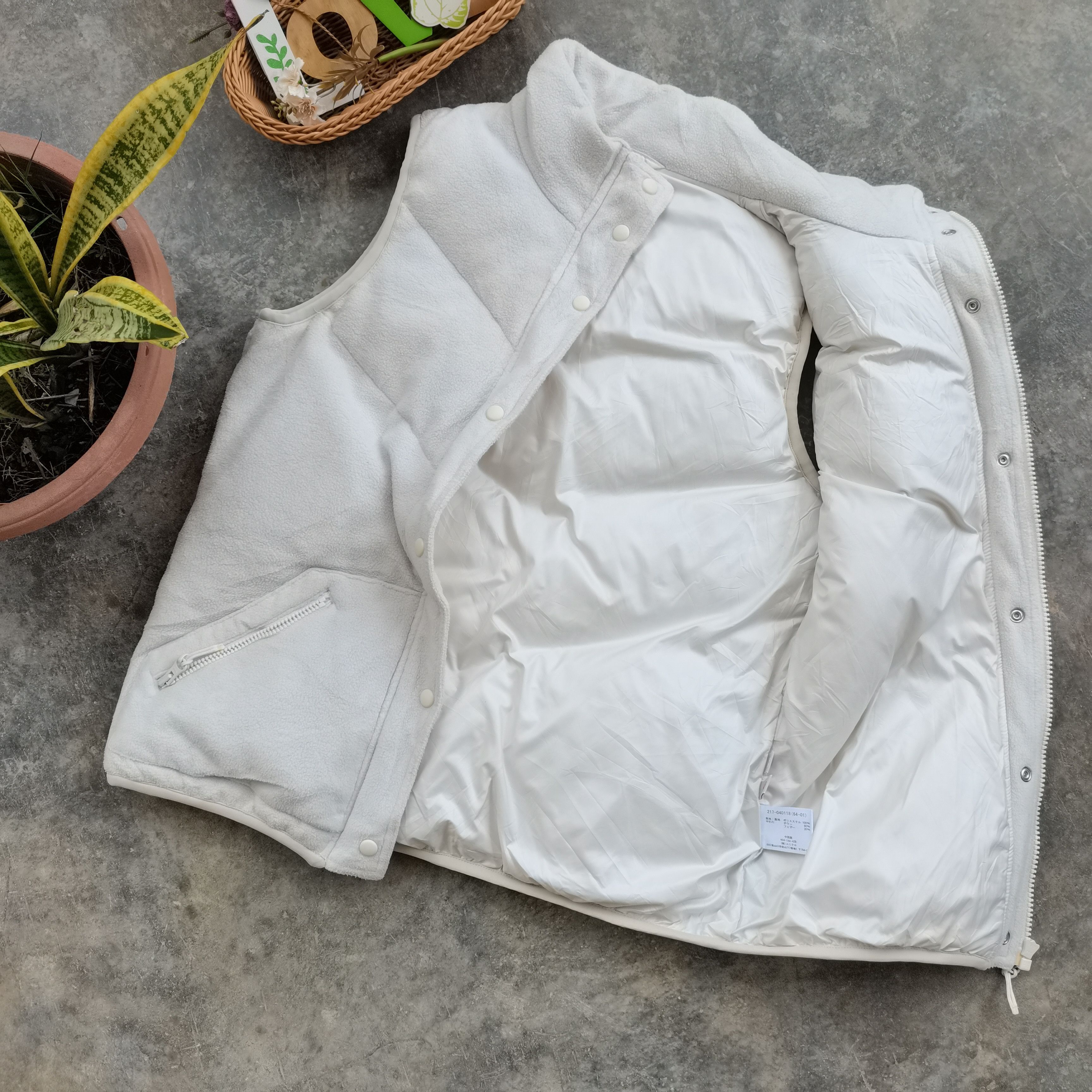 Uniqlo × Vintage UNIQLO Puffer Fleece Vest Size US L / EU 52-54 / 3 - 2 Thumbnail
