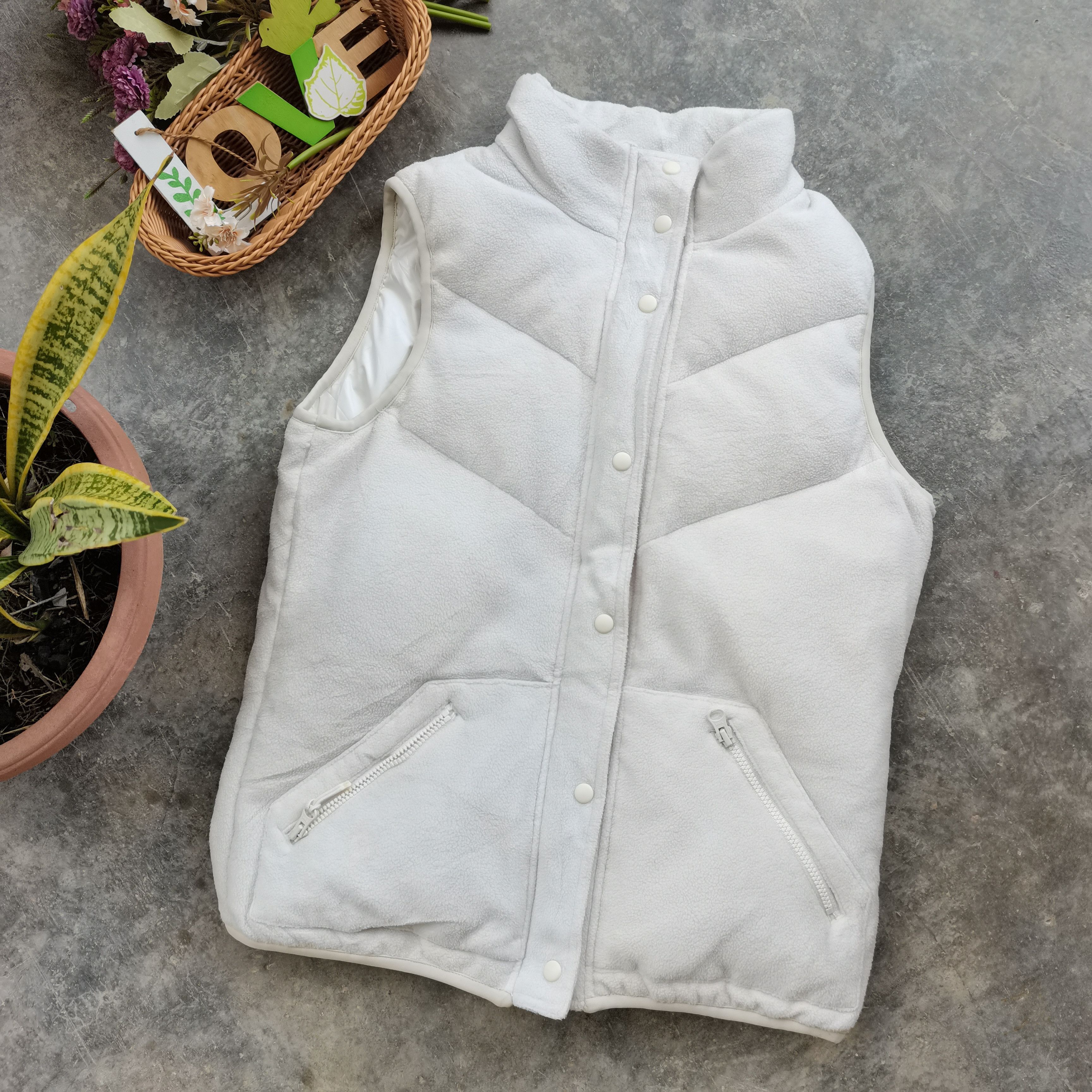 Uniqlo × Vintage UNIQLO Puffer Fleece Vest Size US L / EU 52-54 / 3 - 1 Thumbnail