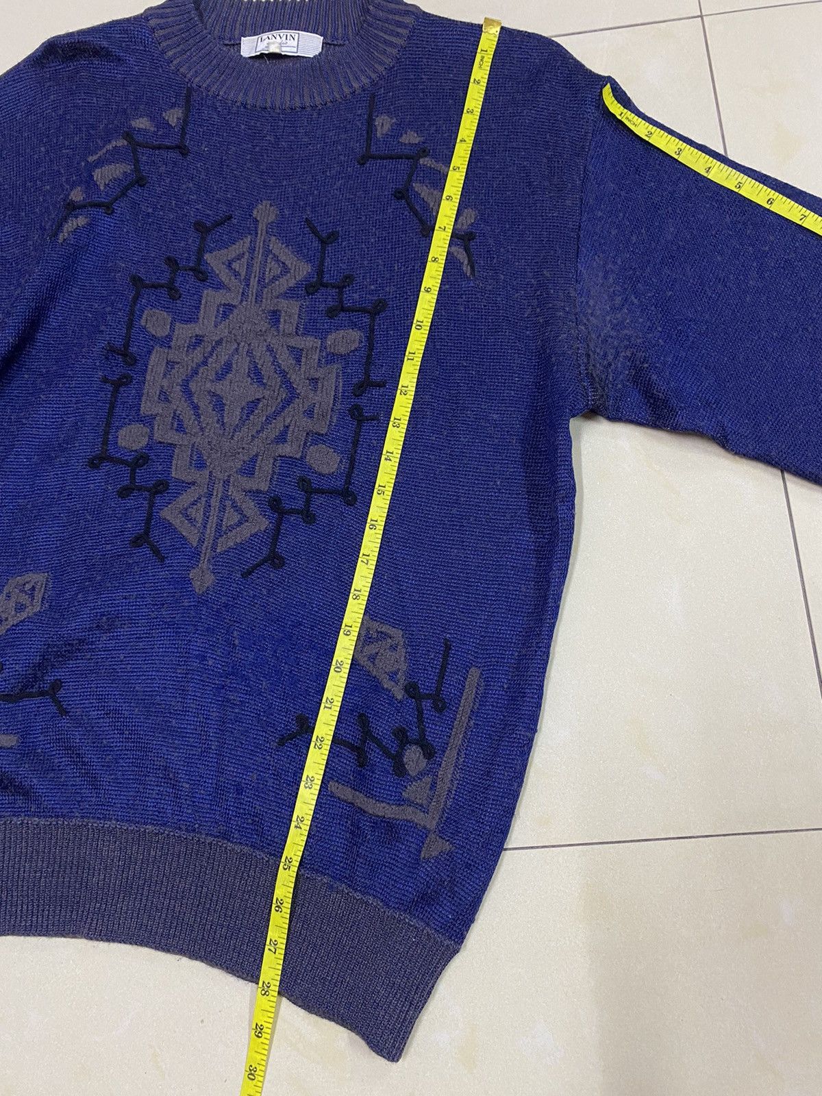 Lanvin Vintage Lanvin Arcylic Hair Pull Over Sweater Knit Size US M / EU 48-50 / 2 - 16 Thumbnail