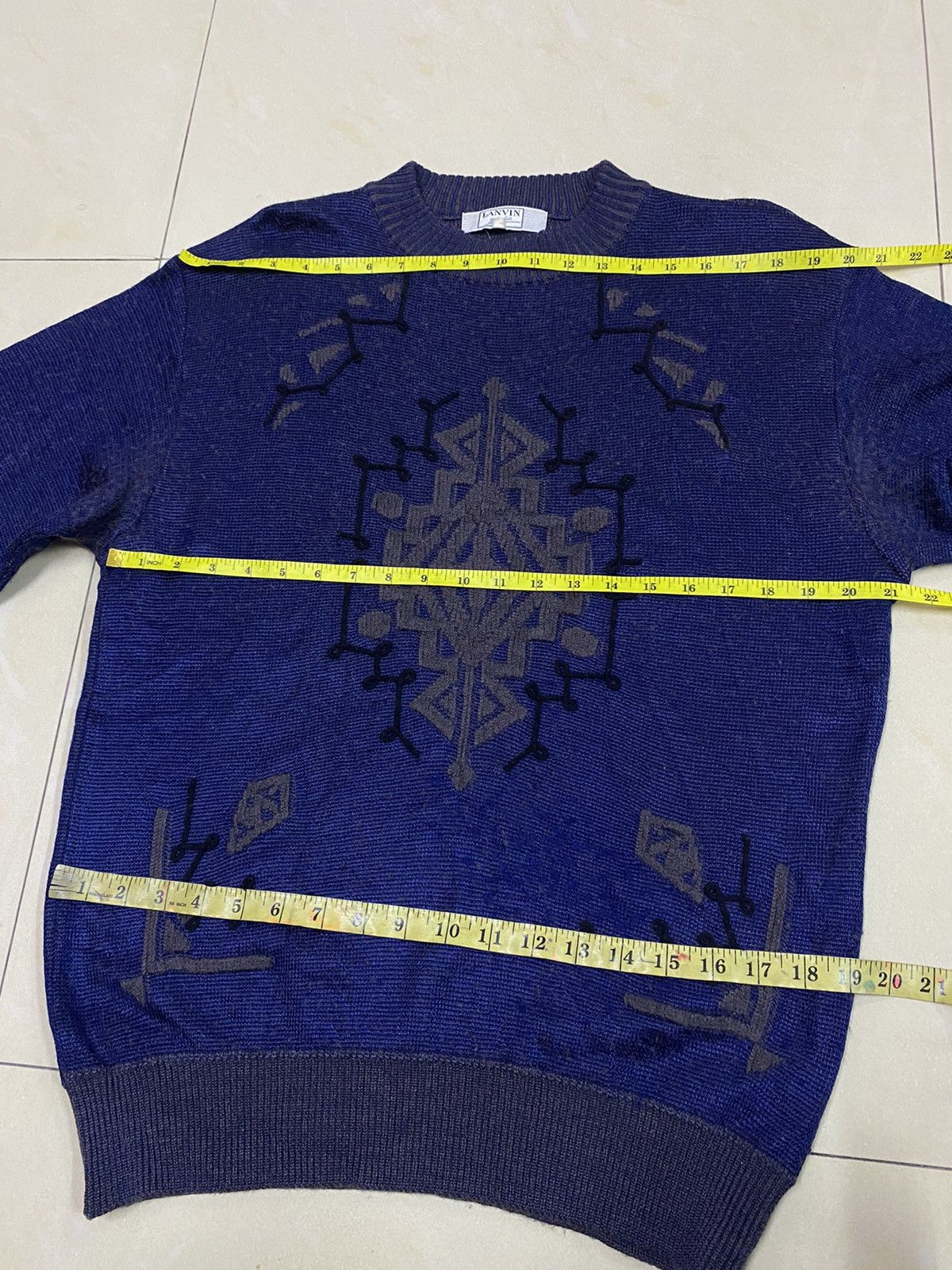 Lanvin Vintage Lanvin Arcylic Hair Pull Over Sweater Knit Size US M / EU 48-50 / 2 - 15 Thumbnail